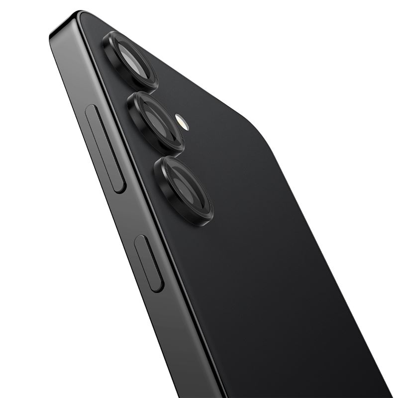 Set 2x3 protectii sticla camera foto Spigen Optik EZ FIT compatibil cu Samsung Galaxy S24 Plus Black